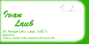 ivan laub business card